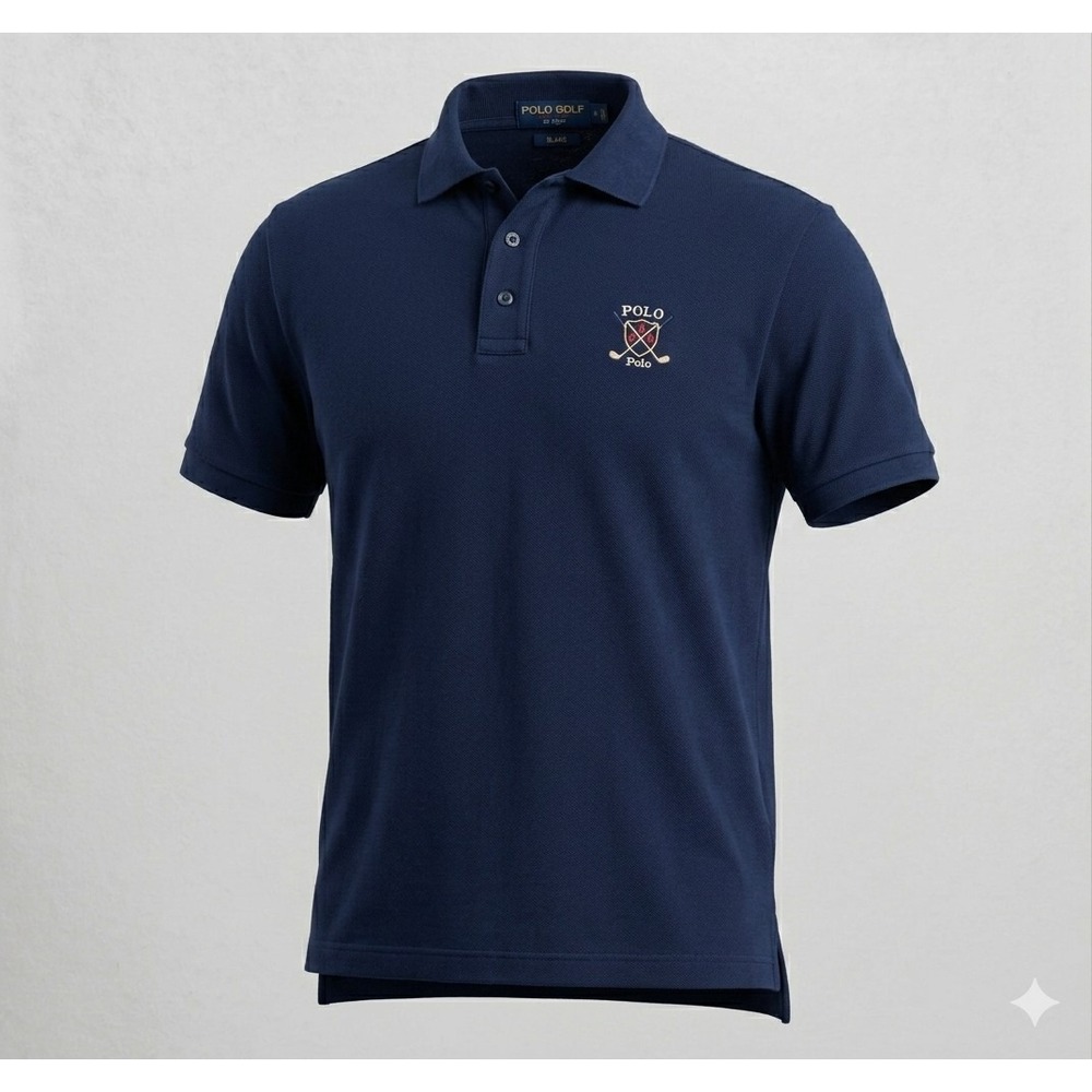 Polo Golf Men's Blue w Polo Golf Crest‎ Golf Polo Shirt. Size XL